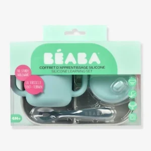 Coffret D’apprentissage 3 Pièces BEABA En Silicone Rose – Beaba 18