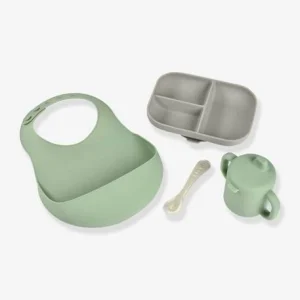 Coffret Repas Les Essentiels 4 Pièces BEABA En Silicone Vert Sauge – Beaba 12