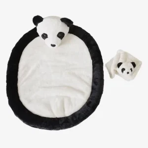 Coffret Tapis De Jeu + Doudou Panda. Noir – Vertbaudet 9