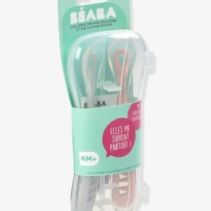 Lot De 2 Cuillères Ergonomiques D’apprentissage + Boîte De Transport BEABA Rose/gris – Beaba 11