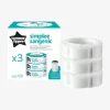 Lot De 3 Recharges Pour Poubelle à Couches Simplee Tommee Tippee SANGENIC En Plastique Recyclé Blanc – Tommee Tippee 20