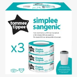 Lot De 3 Recharges Pour Poubelle à Couches Simplee Tommee Tippee SANGENIC En Plastique Recyclé Blanc – Tommee Tippee 10