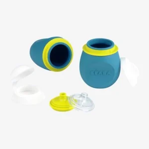 Lot De Gourdes Pour Compotes BEABA Babysqueez’ 2 En 1 + Squeez’portion Blue – Beaba 18