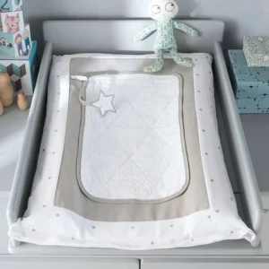 Matelas à Langer Bébé Et Sa Housse PLUIE D’ETOILES Blanc Imprimé – Vertbaudet 7