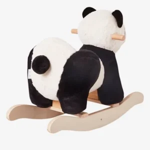 Panda à Bascule Bébé En Bois FSC® Blanc – Vertbaudet 12