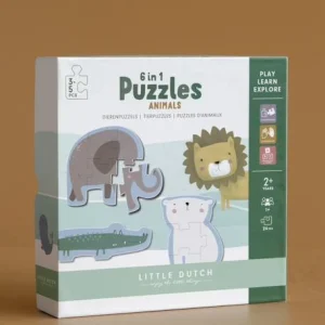 Puzzle Bébé Animaux Du Zoo – LITTLE DUTCH Multicolore – Little Dutch 7