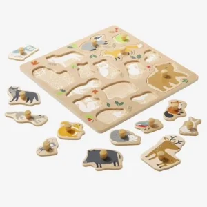 Puzzle Bouton Forêt En Bois FSC® Multicolore – Vertbaudet 10