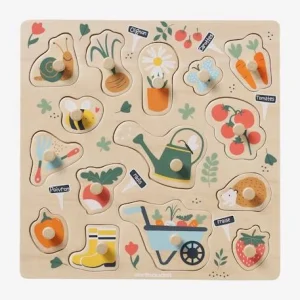 Puzzle Boutons Jardin En Bois FSC® Multicolore – Vertbaudet 10