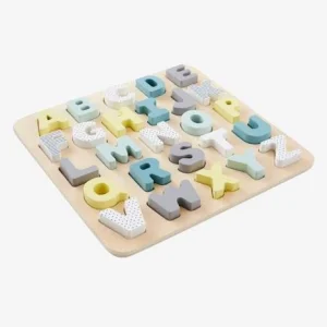 Puzzle Lettres à Encastrer En Bois FSC® Multicolore – Vertbaudet 12