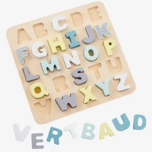 Puzzle Lettres à Encastrer En Bois FSC® Multicolore – Vertbaudet 14