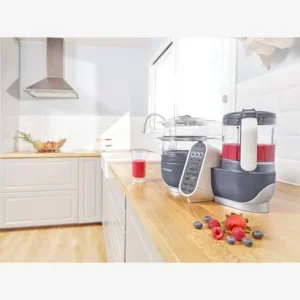 Robot Multifonction BABYMOOV Nutribaby+ Préparateur Culinaire Cuiseur Et Mixeur Industrial Grey – Babymoov 12