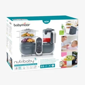 Robot Multifonction BABYMOOV Nutribaby+ Préparateur Culinaire Cuiseur Et Mixeur Industrial Grey – Babymoov 18