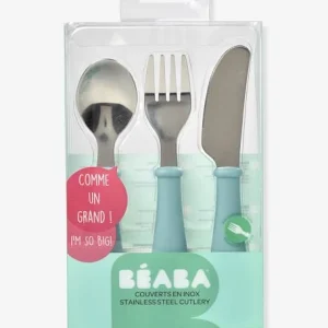 Set 3 Couverts D’apprentissage Inox BEABA Airy Green – Beaba 10