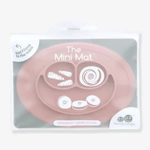 Set De Table Tout-en-un Avec Assiette EZPZ Mini Mat En Silicone Rose – EZPZ 6