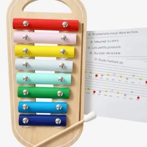 Xylophone Avec Partitions En Bois FSC® Multicolore – Vertbaudet 11